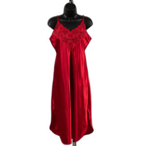Intimate Affair California red slip dress size S/M